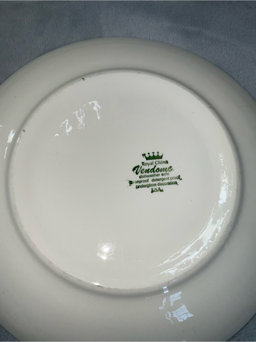 Vintage Royal China Vendome Greenfields 10” - Picture 7 of 8